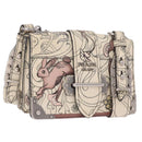 PRADA Kaye Shoulder Bag Leather White Silver Auth mr3336V-1