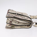 PRADA Kaye Shoulder Bag Leather White Silver Auth mr3336V-4