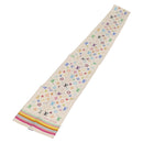 LOUIS VUITTON Monogram Multicolor Bando Scarf Silk White LV Auth mr3337A-1
