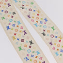 LOUIS VUITTON Monogram Multicolor Bando Scarf Silk White LV Auth mr3337A-4
