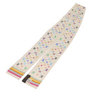 LOUIS VUITTON Monogram Multicolor Bando Scarf Silk White LV Auth mr3337A-7