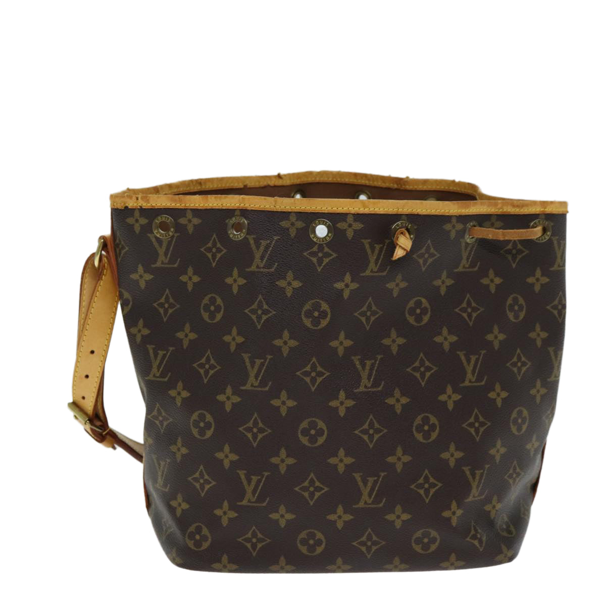 LOUIS VUITTON Monogram Petit Noe Shoulder Bag M42226 LV Auth mr335