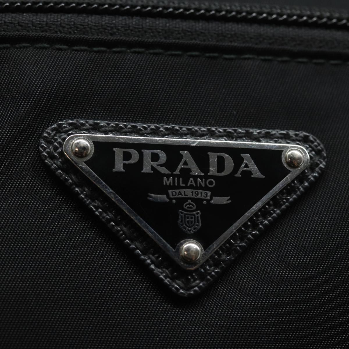 PRADA Waist bag Nylon Black Auth mr341