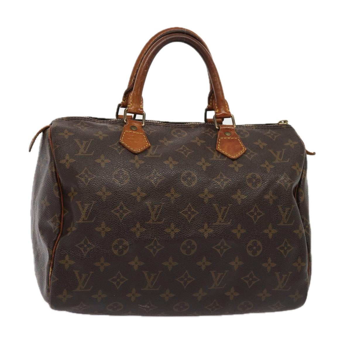 LOUIS VUITTON Monogram Speedy 30 Hand Bag M41526 LV Auth mr350