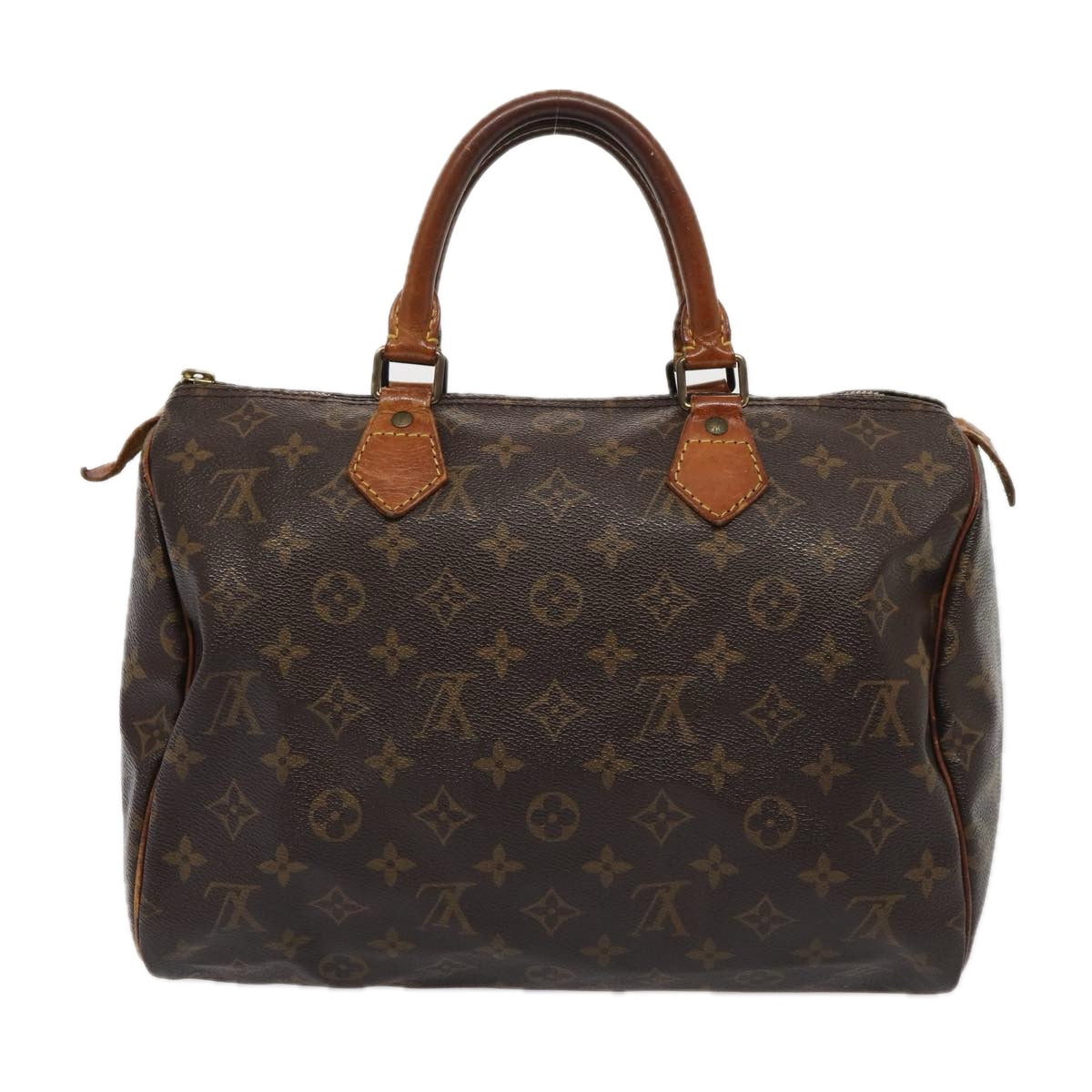 LOUIS VUITTON Monogram Speedy 30 Hand Bag M41526 LV Auth mr350