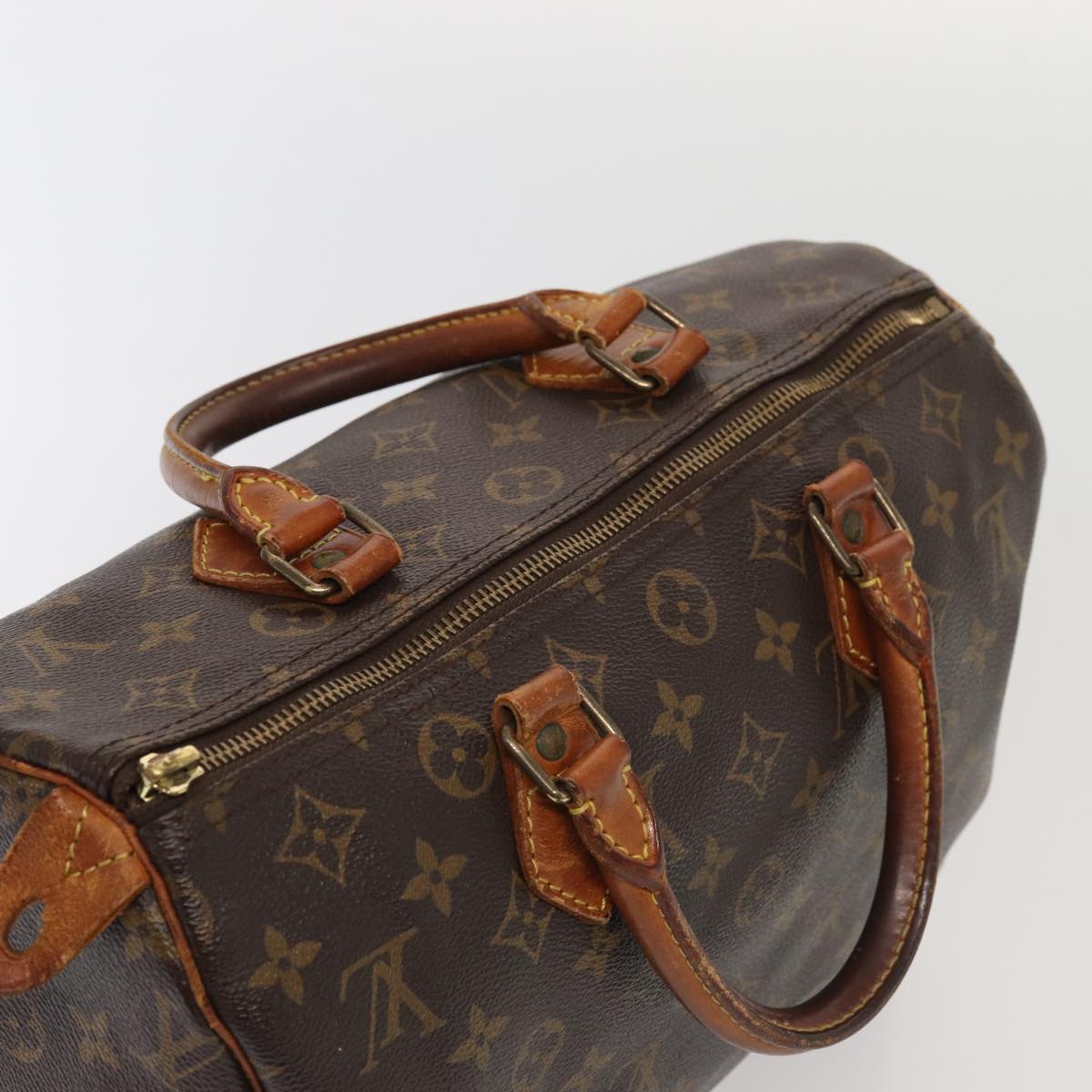 LOUIS VUITTON Monogram Speedy 30 Hand Bag M41526 LV Auth mr350