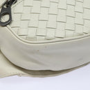 BOTTEGA VENETA INTRECCIATO Body Bag Leather White Auth mr354-9