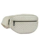 BOTTEGA VENETA INTRECCIATO Body Bag Leather White Auth mr354-1