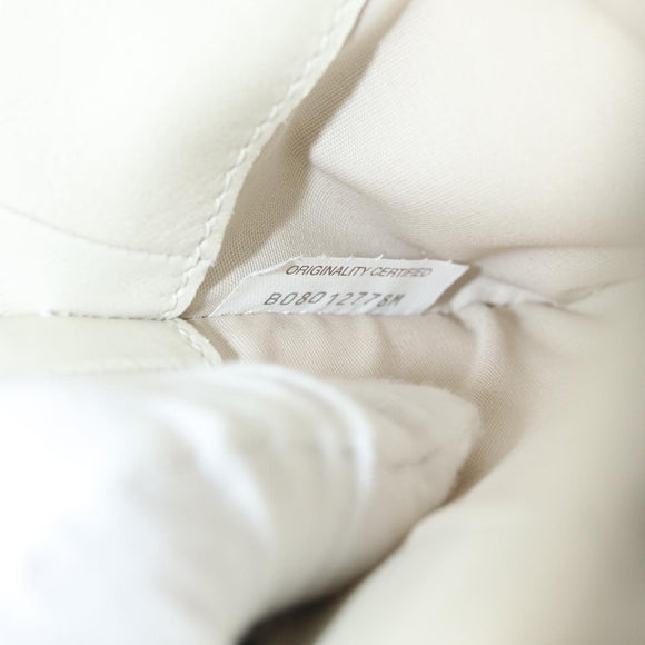 BOTTEGA VENETA INTRECCIATO Body Bag Leather White Auth mr354