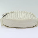 BOTTEGA VENETA INTRECCIATO Body Bag Leather White Auth mr354-5
