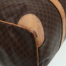 CELINE Macadam Canvas Boston Bag PVC Leather Brown Auth mr364-15
