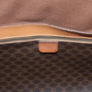 CELINE Macadam Canvas Boston Bag PVC Leather Brown Auth mr364-21