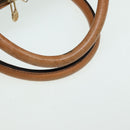 CELINE Macadam Canvas Boston Bag PVC Leather Brown Auth mr364-8