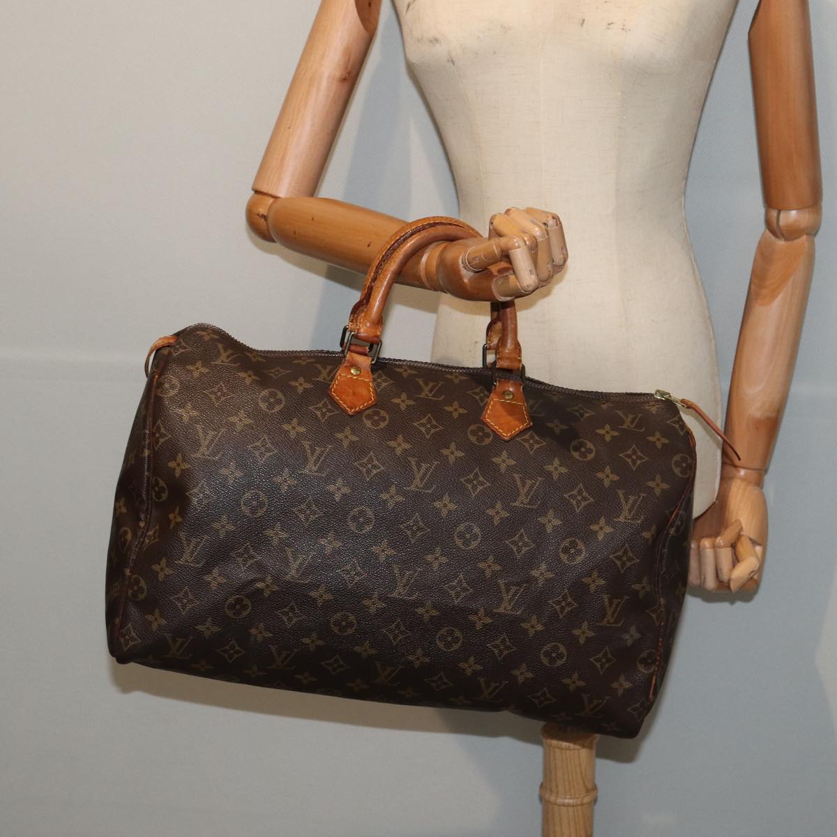 LOUIS VUITTON Monogram Speedy 40 Hand Bag M41522 LV Auth mr375