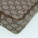 GUCCI GG Plus Supreme Clutch Bag PVC Beige Auth mr376-15