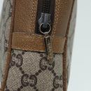 GUCCI GG Plus Supreme Clutch Bag PVC Beige Auth mr376-8