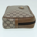 GUCCI GG Plus Supreme Clutch Bag PVC Beige Auth mr376-3