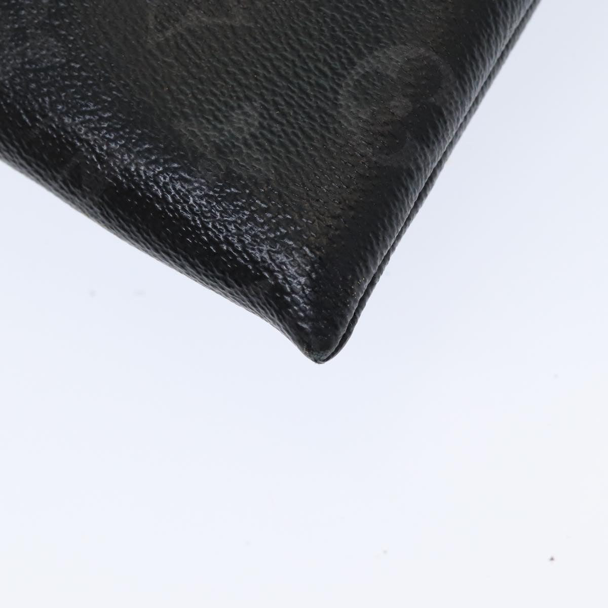 LOUIS VUITTON Monogram Eclipse Pochette Discovery Clutch Bag M62291 Auth mr391