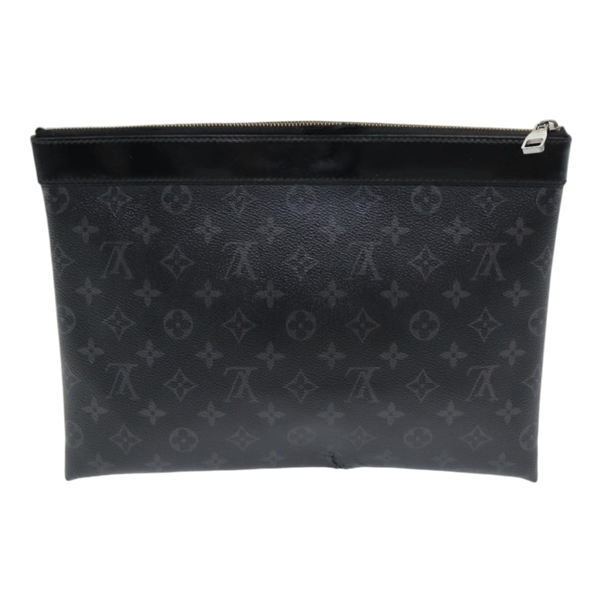 LOUIS VUITTON Monogram Eclipse Pochette Discovery Clutch Bag M62291 Auth mr391 - 0