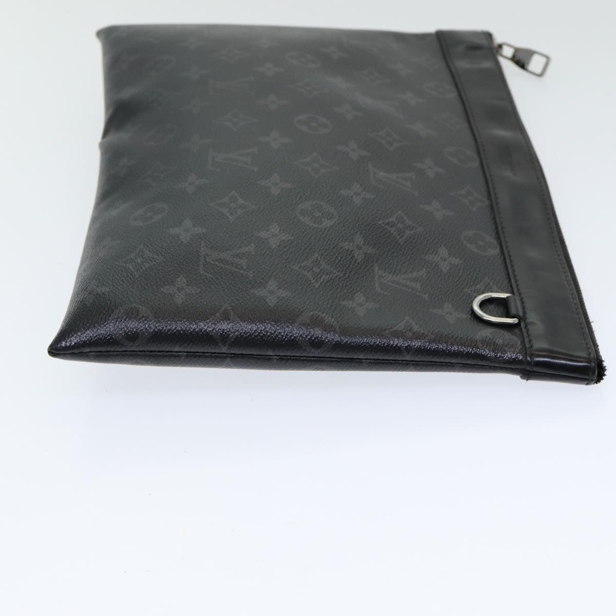 LOUIS VUITTON Monogram Eclipse Pochette Discovery Clutch Bag M62291 Auth mr391