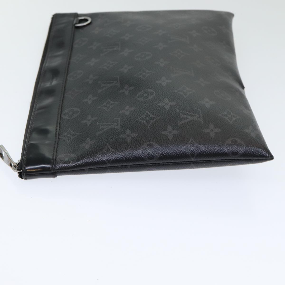 LOUIS VUITTON Monogram Eclipse Pochette Discovery Clutch Bag M62291 Auth mr391