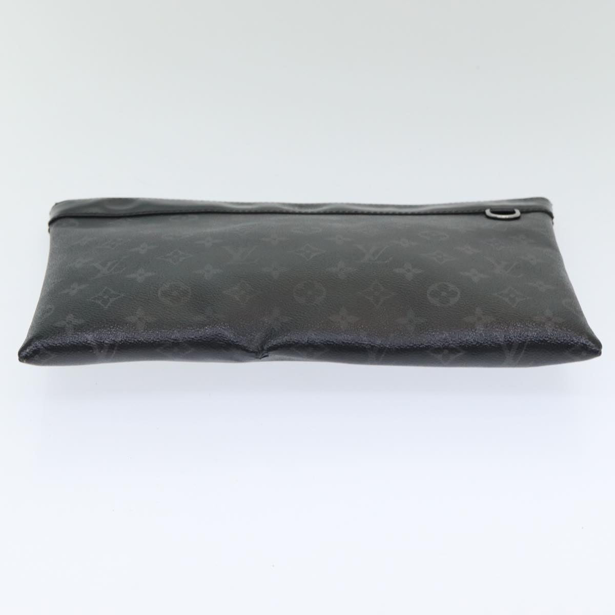 LOUIS VUITTON Monogram Eclipse Pochette Discovery Clutch Bag M62291 Auth mr391