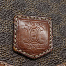 CELINE Macadam Canvas Shoulder Bag PVC Leather Brown Auth mr393-18