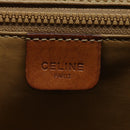 CELINE Macadam Canvas Shoulder Bag PVC Leather Brown Auth mr393-20