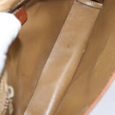 CELINE Macadam Canvas Shoulder Bag PVC Leather Brown Auth mr393-11