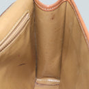 CELINE Macadam Canvas Shoulder Bag PVC Leather Brown Auth mr393-21
