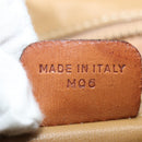 CELINE Macadam Canvas Shoulder Bag PVC Leather Brown Auth mr393-12