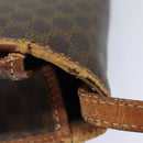 CELINE Macadam Canvas Shoulder Bag PVC Leather Brown Auth mr393-4