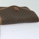 CELINE Macadam Canvas Shoulder Bag PVC Leather Brown Auth mr393-14