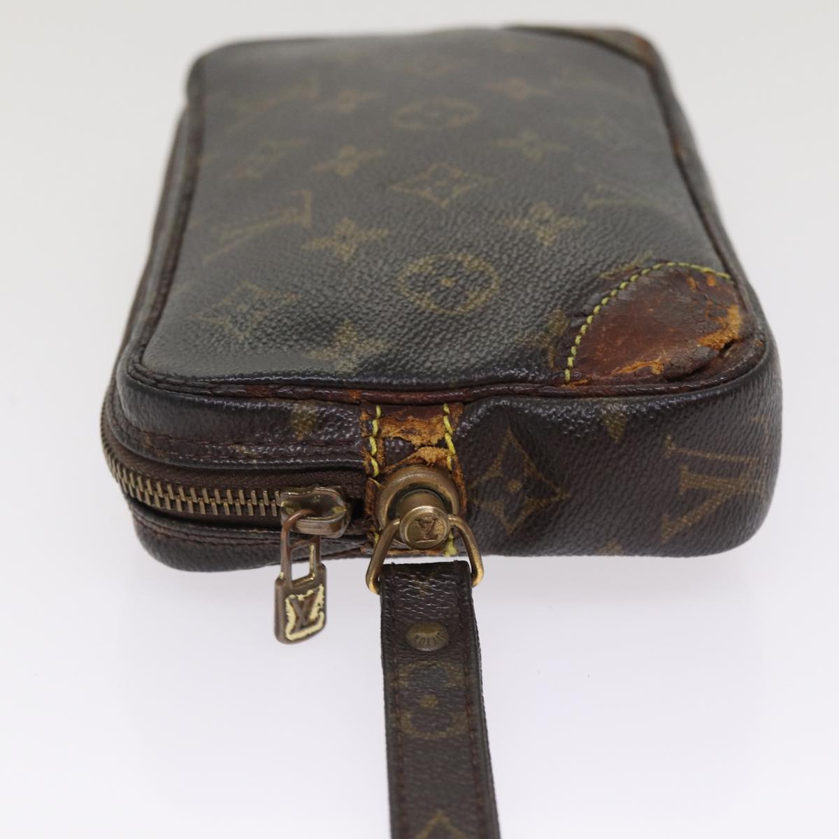 LOUIS VUITTON Monogram Marly Dragonne PM Clutch Bag M51827 LV Auth mr411