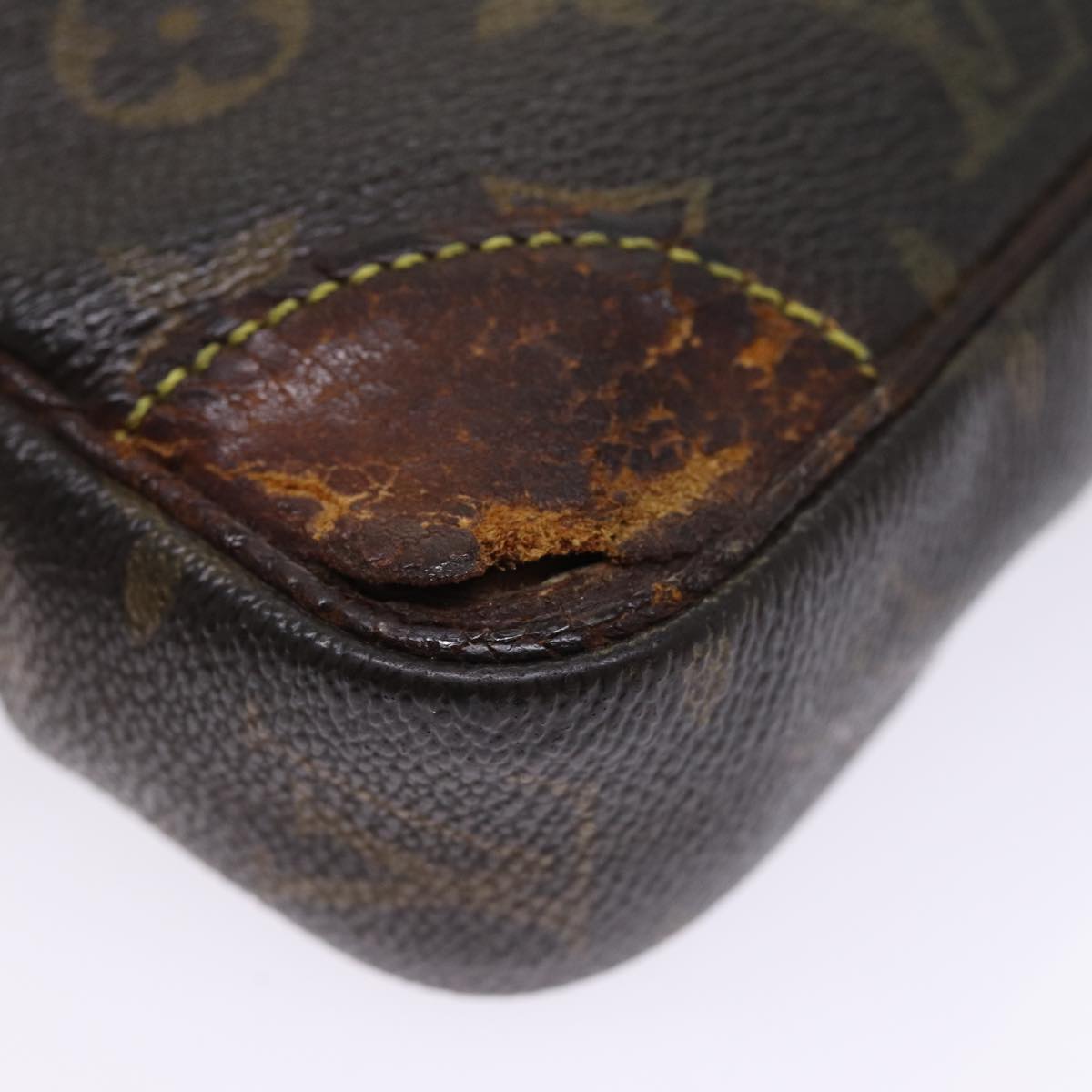 LOUIS VUITTON Monogram Marly Dragonne PM Clutch Bag M51827 LV Auth mr411