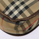 Burberrys Nova Check Shoulder Bag Canvas Leather Beige Brown Auth MR423-9