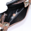 Burberrys Nova Check Shoulder Bag Canvas Leather Beige Brown Auth MR423-23