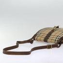 Burberrys Nova Check Shoulder Bag Canvas Leather Beige Brown Auth MR423-7