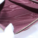 CARTIER Must Line Shoulder Bag Leather Bordeaux Gold Auth mr425-20