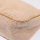 PRADA Sports Accessory Pouch Canvas Pink Silver Auth mr441-14