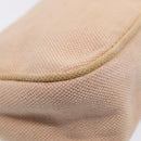 PRADA Sports Accessory Pouch Canvas Pink Silver Auth mr441-17