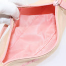 PRADA Sports Accessory Pouch Canvas Pink Silver Auth mr441-11