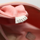 PRADA Sports Accessory Pouch Canvas Pink Silver Auth mr441-12