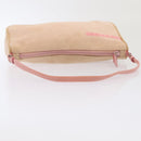 PRADA Sports Accessory Pouch Canvas Pink Silver Auth mr441-7