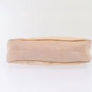 PRADA Sports Accessory Pouch Canvas Pink Silver Auth mr441-5