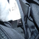 BURBERRY Nova Check Blue Label Hand Bag Nylon Beige Silver Auth mr449-12