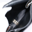 Burberrys Nova Check Shoulder Bag Canvas Beige Black Silver Auth mr460-25