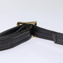 Burberrys Nova Check Shoulder Bag Canvas Beige Black Silver Auth mr460-9