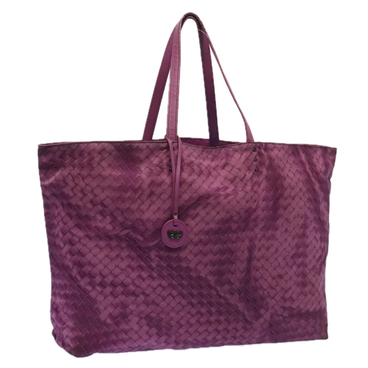 BOTTEGA VENETA Tote Bag Nylon Purple Auth mr465