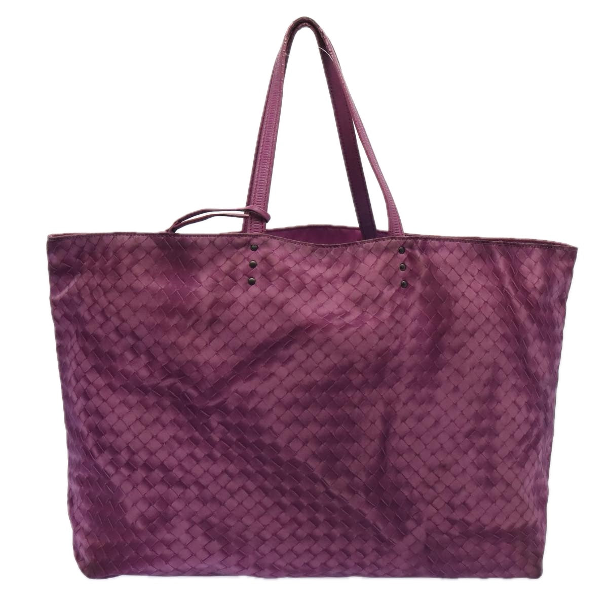 BOTTEGA VENETA Tote Bag Nylon Purple Auth mr465